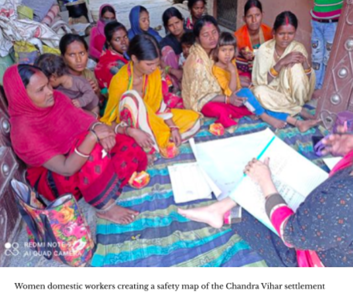 Participatory Safety Assessment with women domestic workers of Chandra Vihar